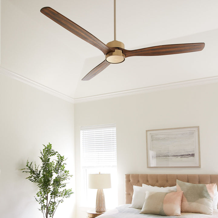 RENI 65" 3 Blade Fan - Aged Brass