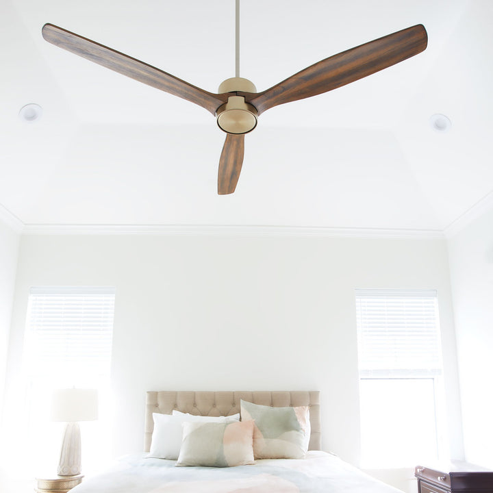 RENI 65" 3 Blade Fan - Aged Brass