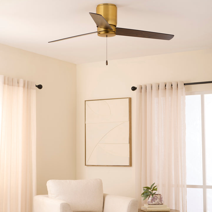 BANZAI 52" 3 Blade Hugger - Brushed Brass