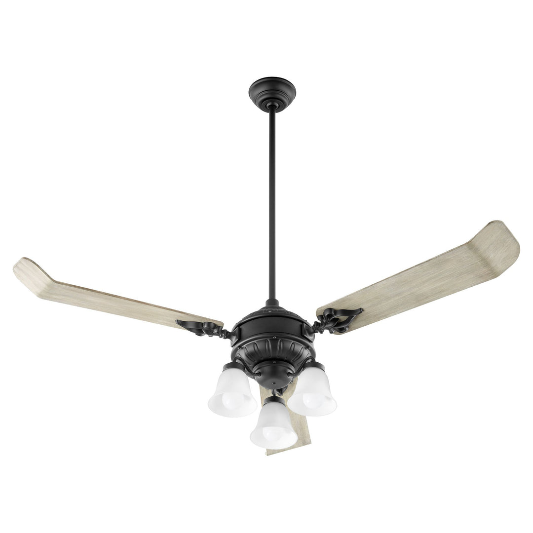 Brewster 60" 3 Blade Black Ceiling Fan - Textured Black