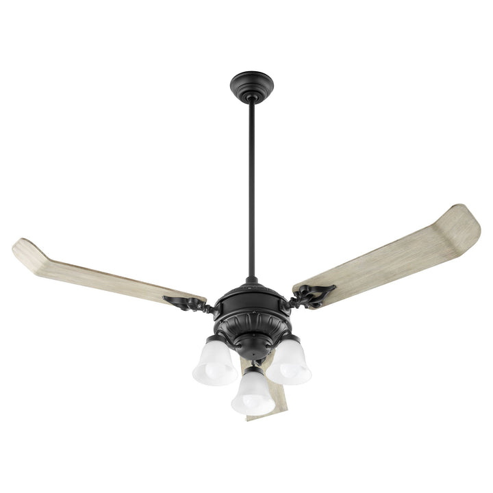 Brewster 60" 3 Blade Black Ceiling Fan - Textured Black