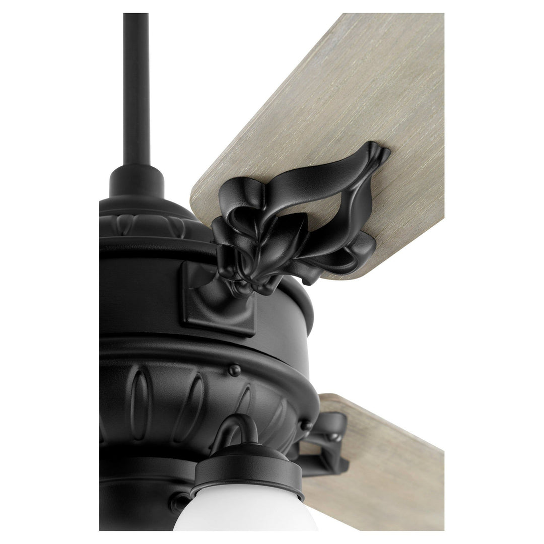 Brewster 60" 3 Blade Black Ceiling Fan - Textured Black