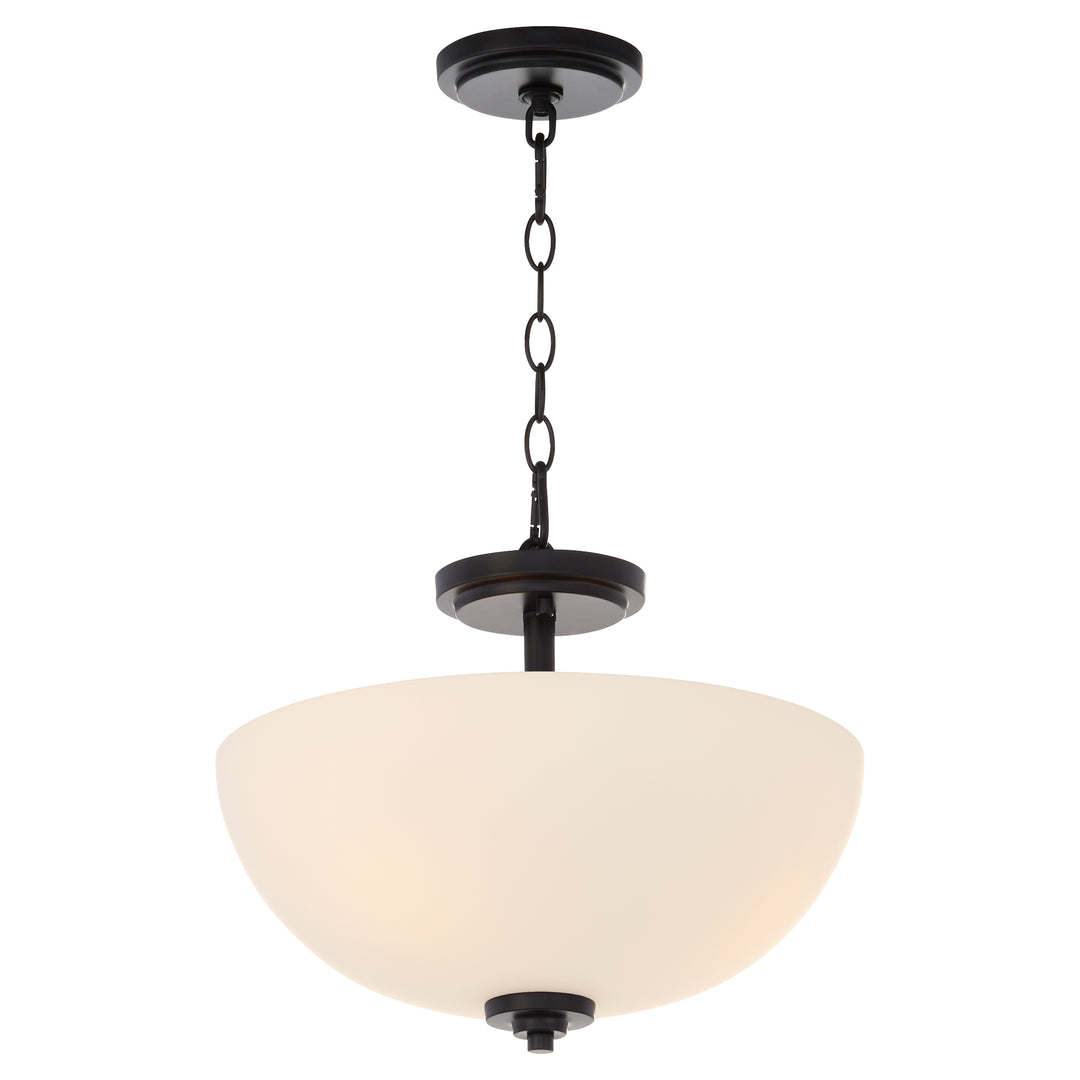 ADAMS 15" Satin Opal Dual Mount - Matte Black