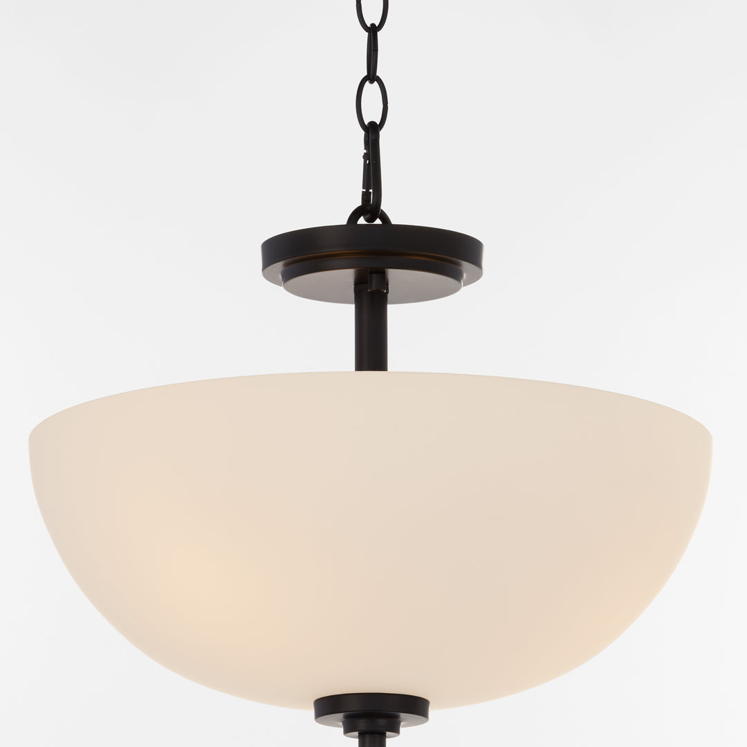 ADAMS 15" Satin Opal Dual Mount - Matte Black