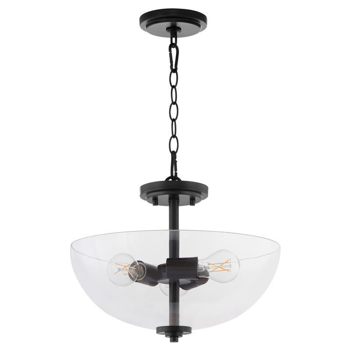ADAMS 15" Clear Dual Mount - Matte Black