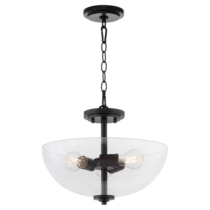 ADAMS 15" Clear Dual Mount - Matte Black