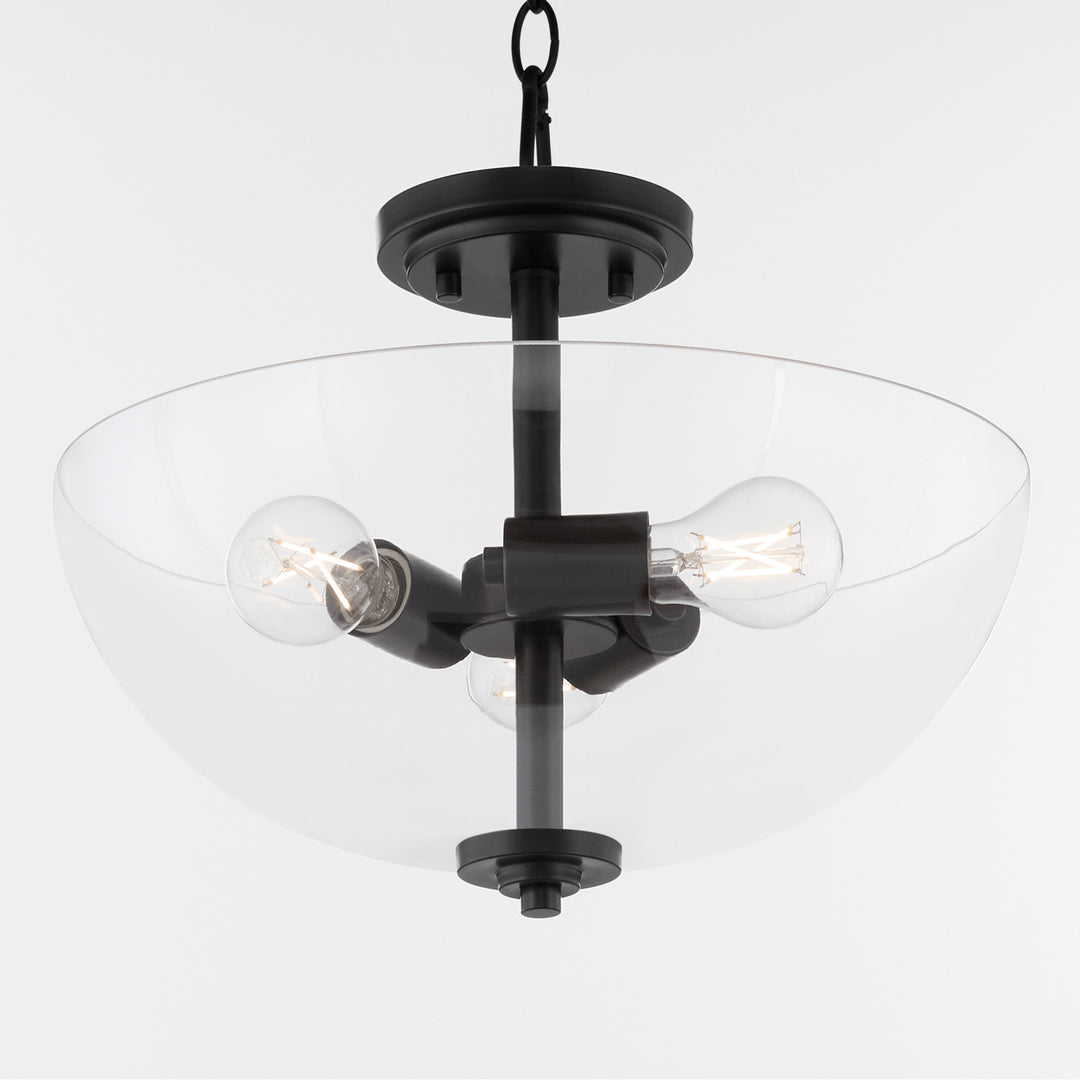 ADAMS 15" Clear Dual Mount - Matte Black