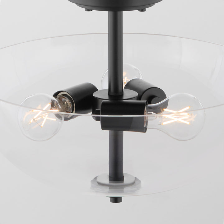 ADAMS 15" Clear Dual Mount - Matte Black