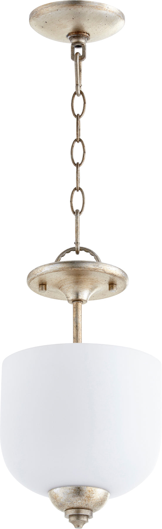Richmond Sm 3 Light Dual Mount - Aged Silver Leaf