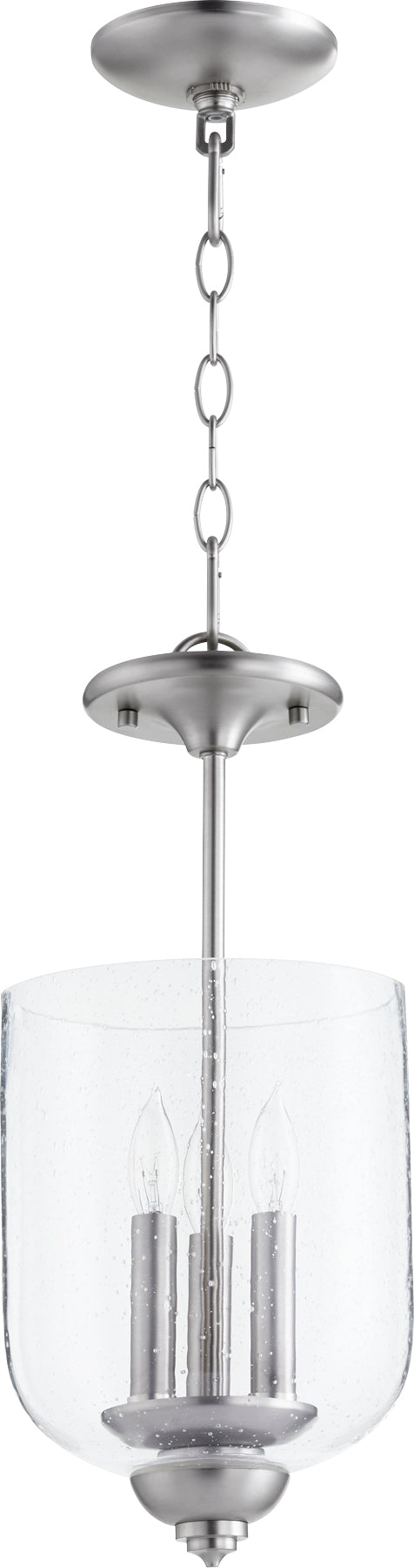 Richmond Lg clear Seeded - Satin Nickel
