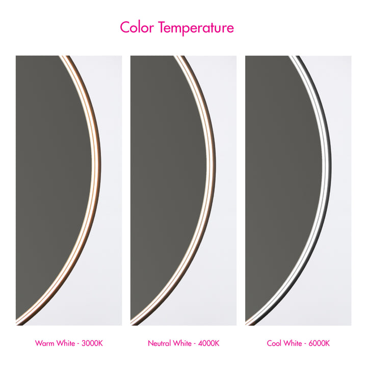 AVIOR 30" Lighted Mirror - Black