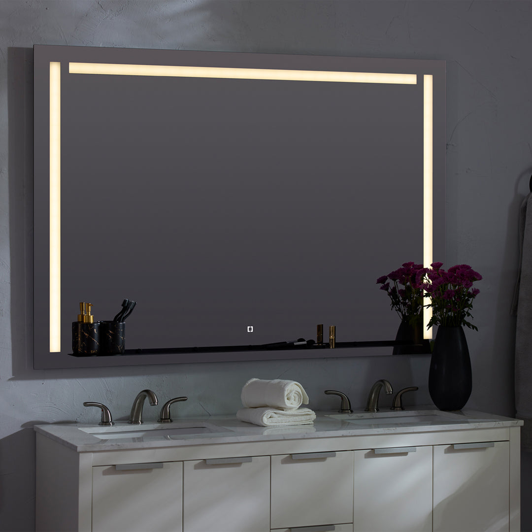 SKYLIGHT 48"x36" Lighted Mirror - Black
