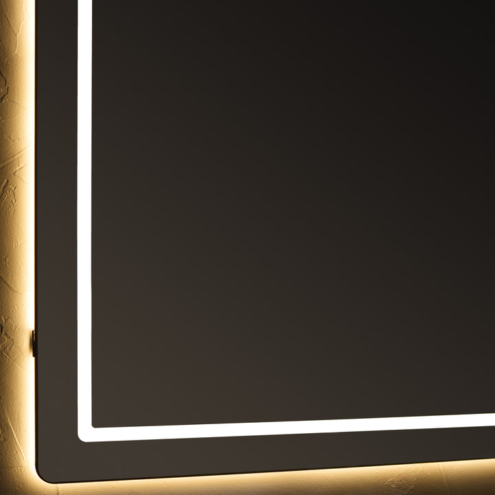 COMPACT 60"x42" Lighted Mirror - Black