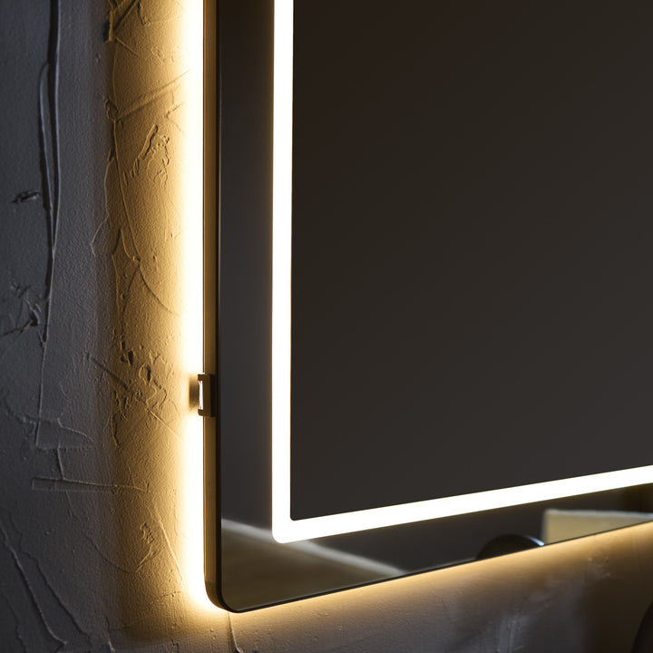 COMPACT 60"x42" Lighted Mirror - Black