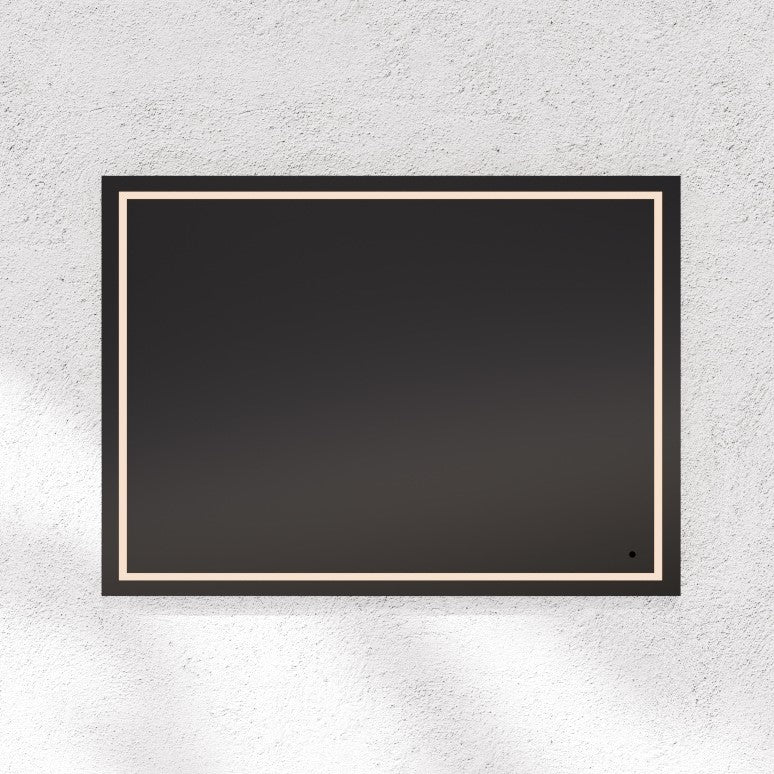 TRACK 36"x24" Lighted Mirror - Black