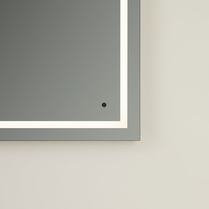 TRACK 36"x36" Lighted Mirror - Black
