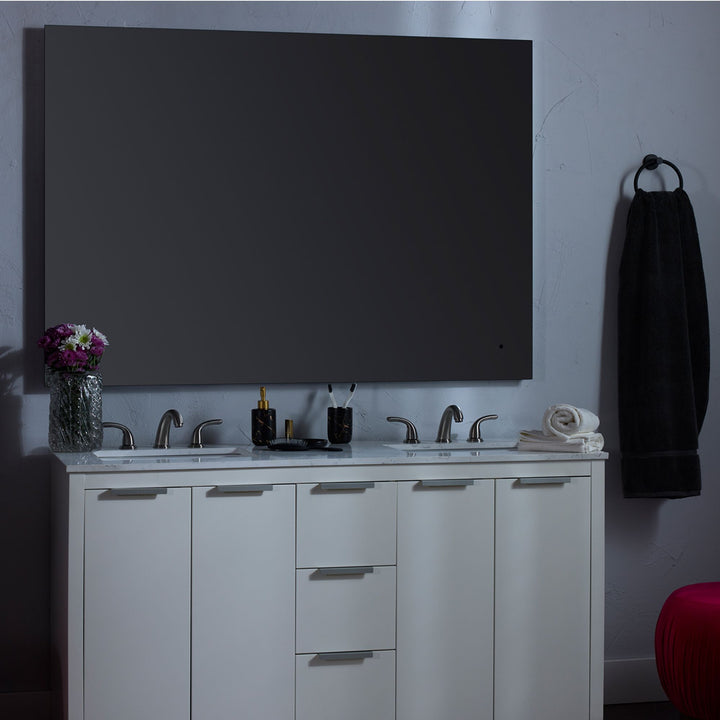 TRACK 36"x36" Lighted Mirror - Black