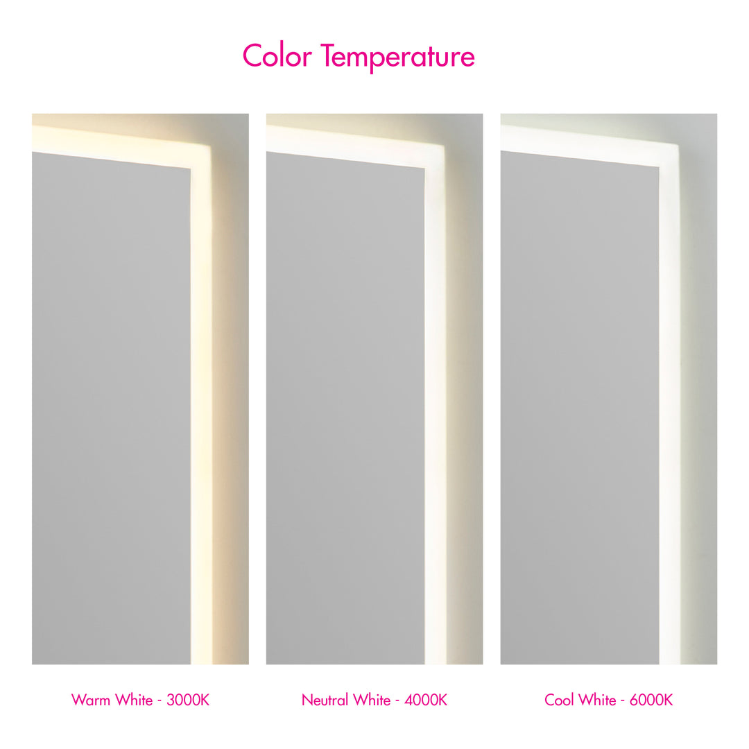 STARLIGHT 48"x36" Lighted Mirror - Black