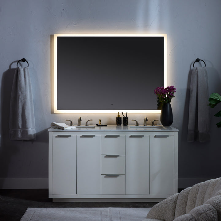STARLIGHT 48"x36" Lighted Mirror - Black