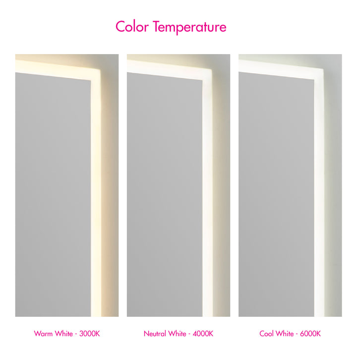 STARLIGHT 60"x42" Lighted Mirror - Black