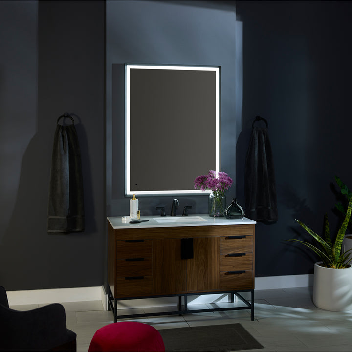 DUSK 18"x24" Lighted Mirror - Black