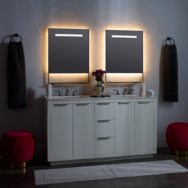 CASTORE 20"x32" Lighted Mirror - Black