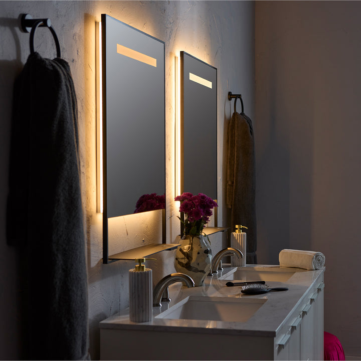 CASTORE 20"x32" Lighted Mirror - Black