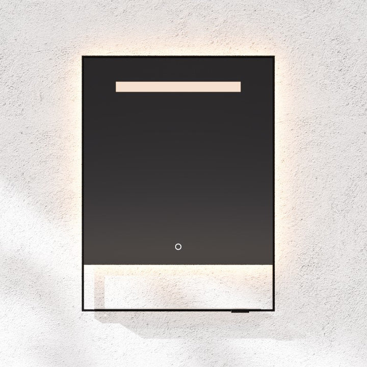 CASTORE 24"x32" Lighted Mirror - Black