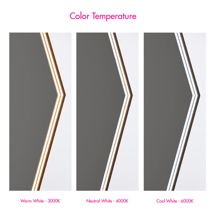 DECA 30" Lighted Mirror - Black