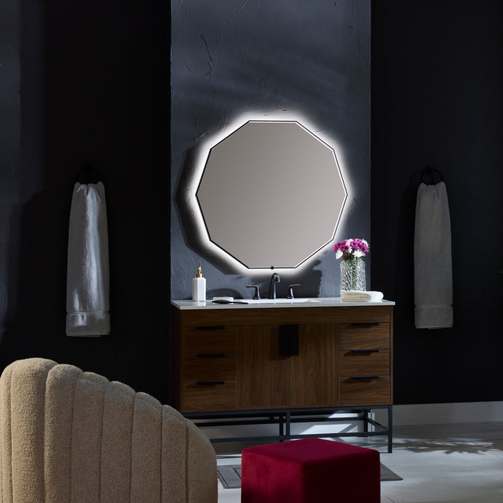 DECA 48" Lighted Mirror - Black
