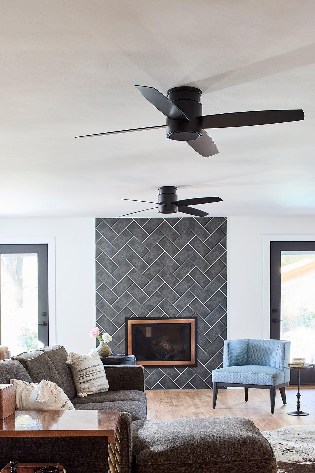 OSLO 52" Four Blade Fan - Black