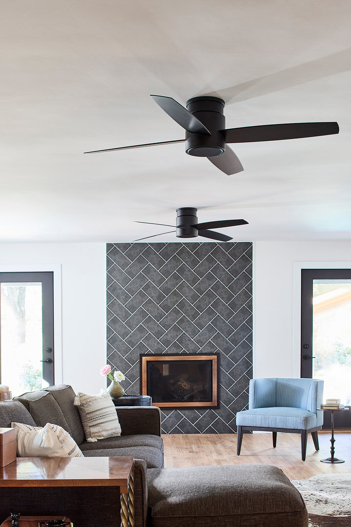 OSLO 52" Four Blade Fan - Black