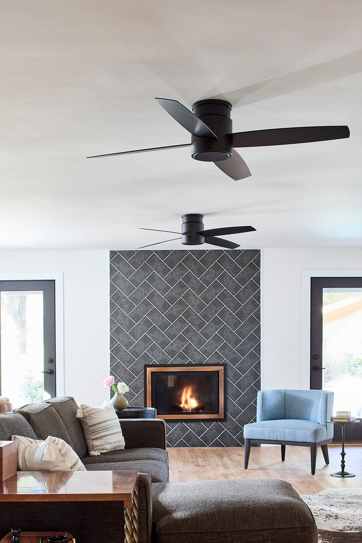 OSLO 52" Four Blade Fan - Black