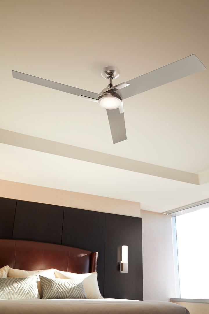 CODA 56" Three Blade Fan - Polished Nickel