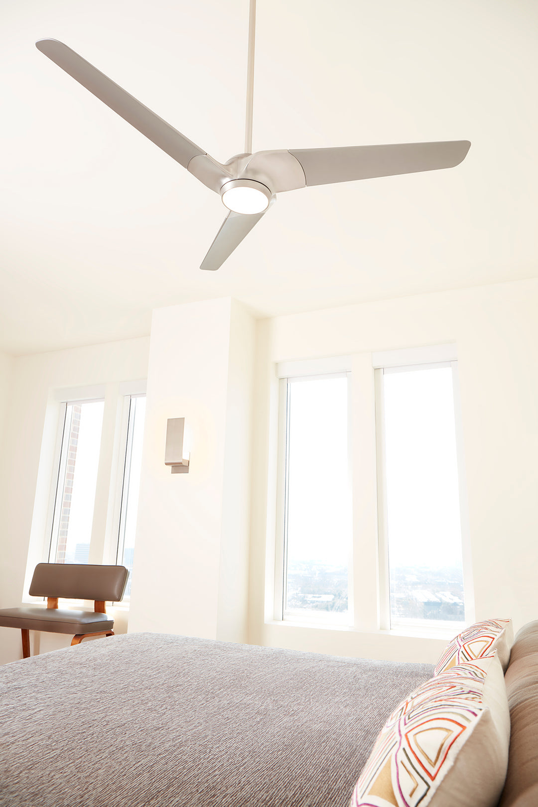 SOL 52" Three Blade Fan - Satin Nickel
