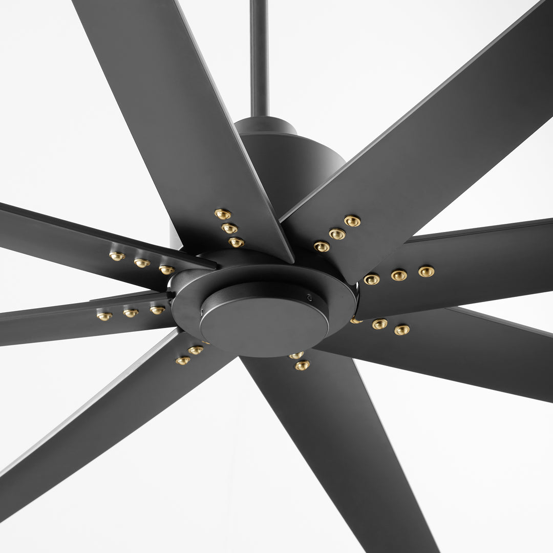 FLEET 72" Eight Blade Fan - Black & Black