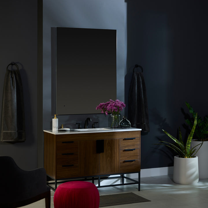 GALAXY 36"x36" Lighted Mirror - Mirrored Glass