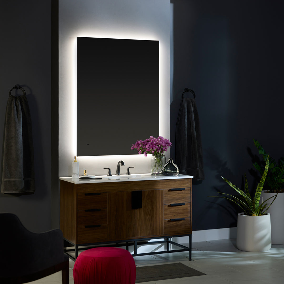 GALAXY 36"x36" Lighted Mirror - Mirrored Glass