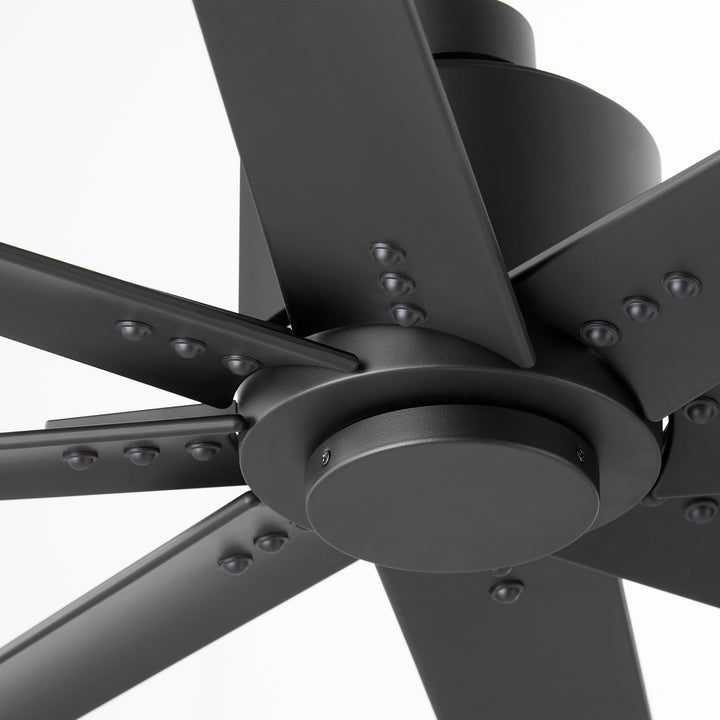 FLEET 56" Eight Blade Fan - Black & Black