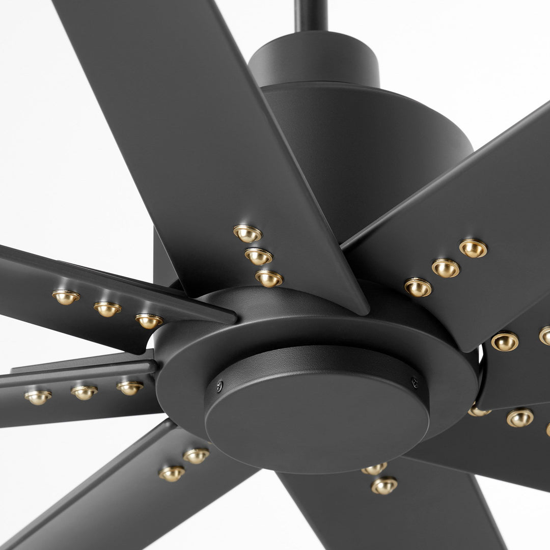 FLEET 56" Eight Blade Fan - Black & Black