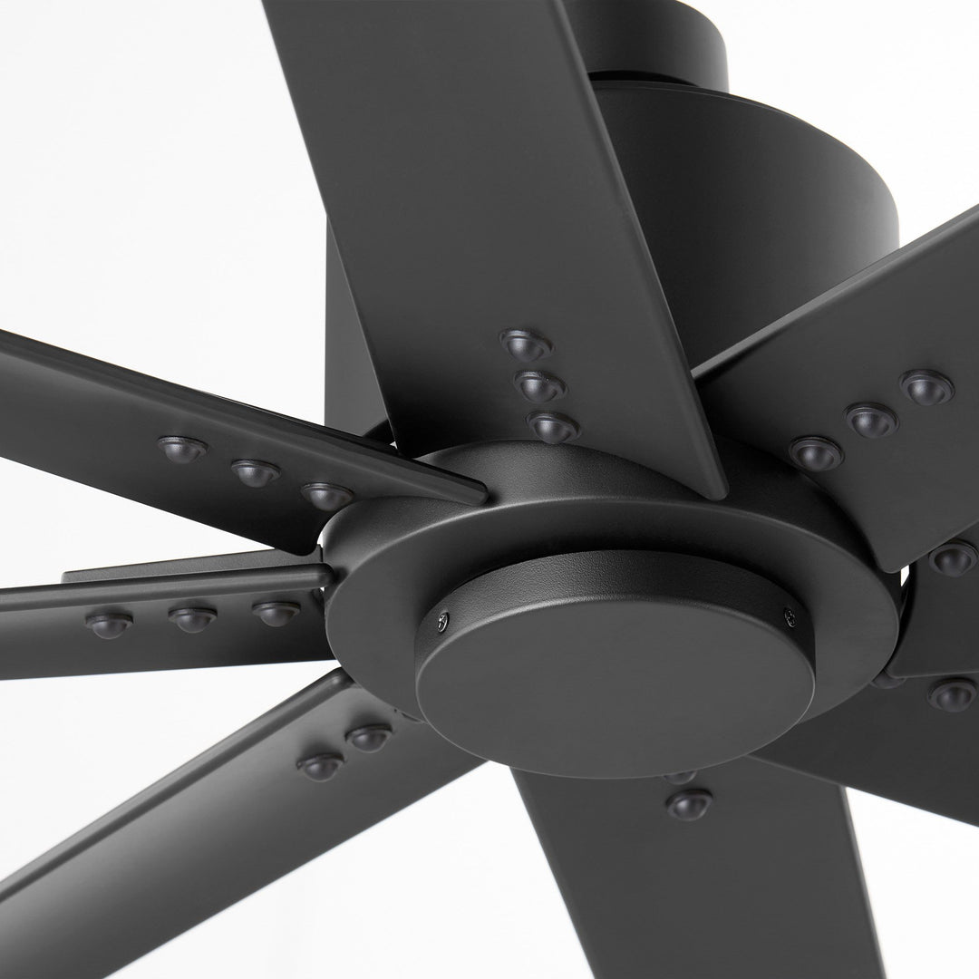 FLEET 56" Eight Blade Fan - Black & Black