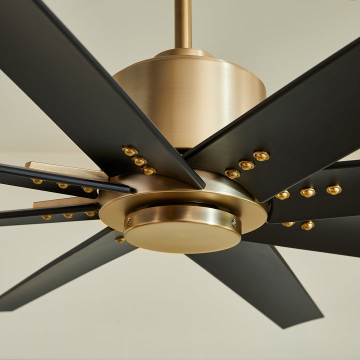 FLEET 56" Eight Blade Fan - Aged Brass