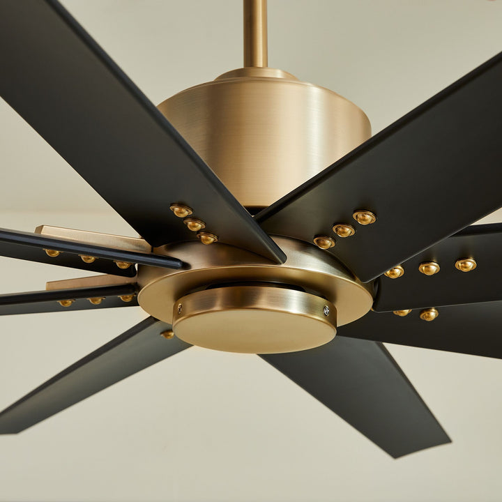 FLEET 56" Eight Blade Fan - Aged Brass