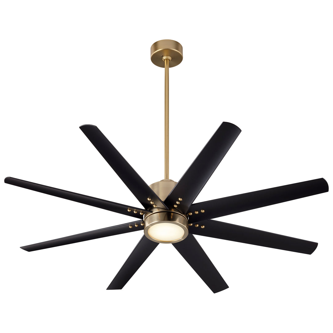 FLEET 56" Eight Blade Fan - Aged Brass