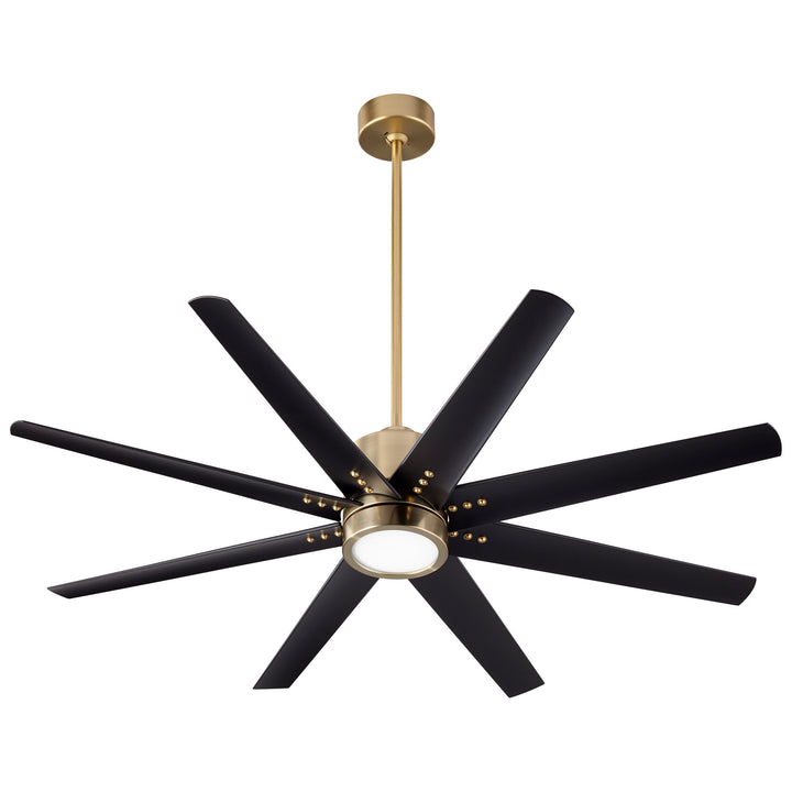 FLEET 56" Eight Blade Fan - Aged Brass