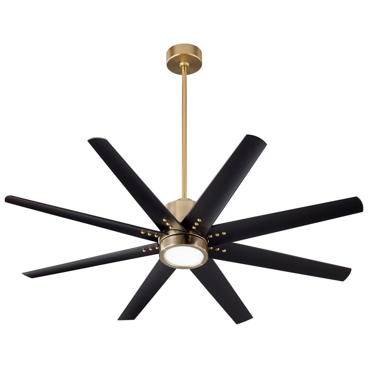 FLEET 56" Eight Blade Fan - Aged Brass