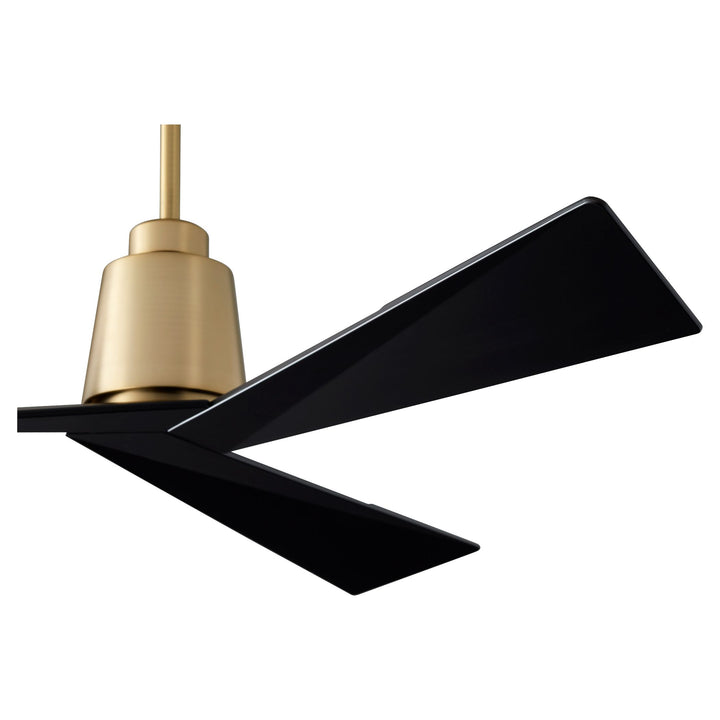 DYNAMO 54" Fan - Aged Brass/Black