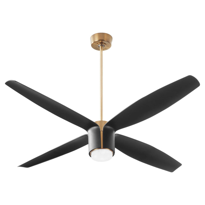 SAMARAN 60" Fan - Aged Brass & Black