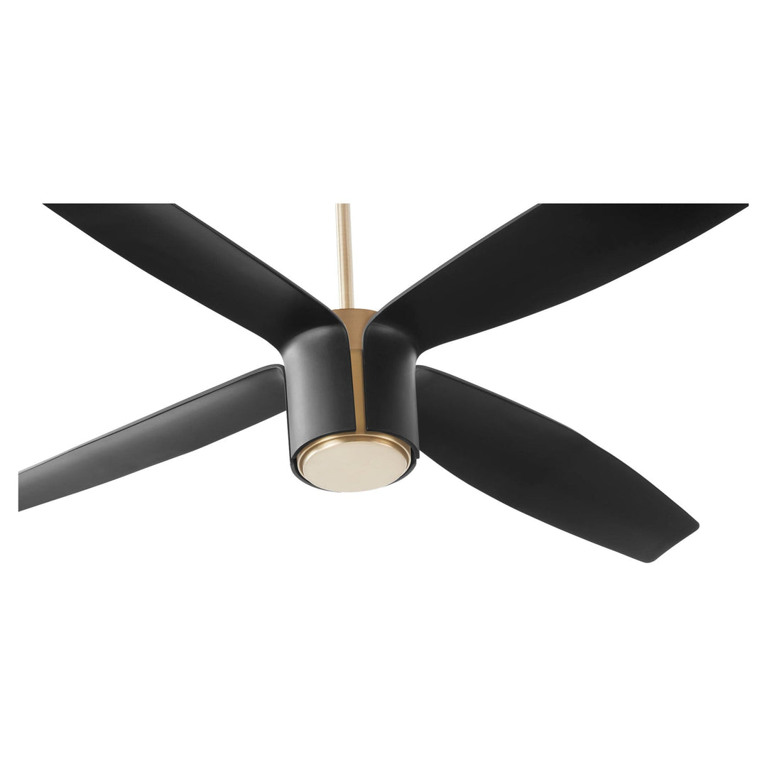 SAMARAN 60" Fan - Aged Brass & Black