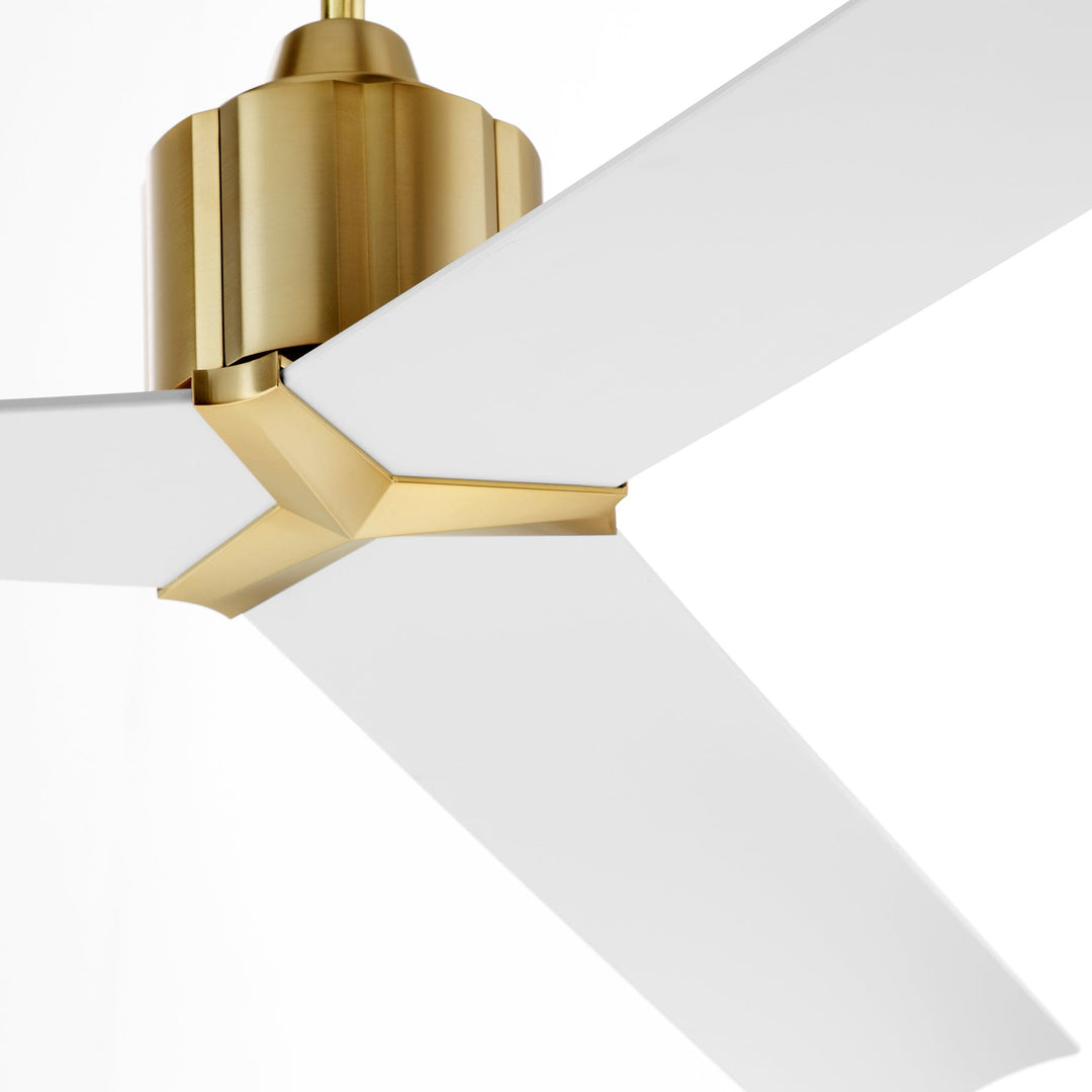 STRATO 60" Fan - Aged Brass & White